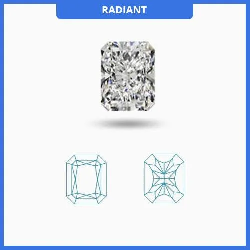 0.30CT I-J/VS Radiant Cut Diamond MDL#D9253-9