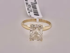 14K LAB Diamond Solitaire Ring CLEARANCE PRICED