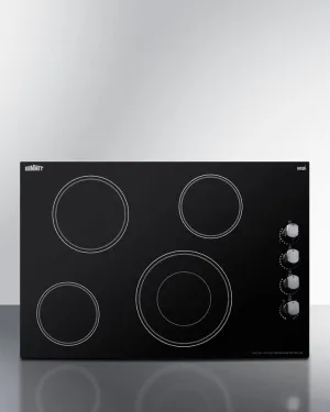 30" Wide 208-240v 4-burner Radiant Cooktop - (CR4B30MB)