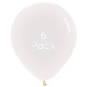 45cm Crystal Clear Giant Balloons - 6 Pkt