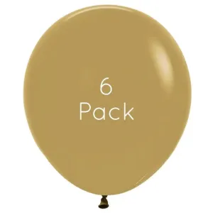 45cm Latte Giant Balloons - 6 Pkt