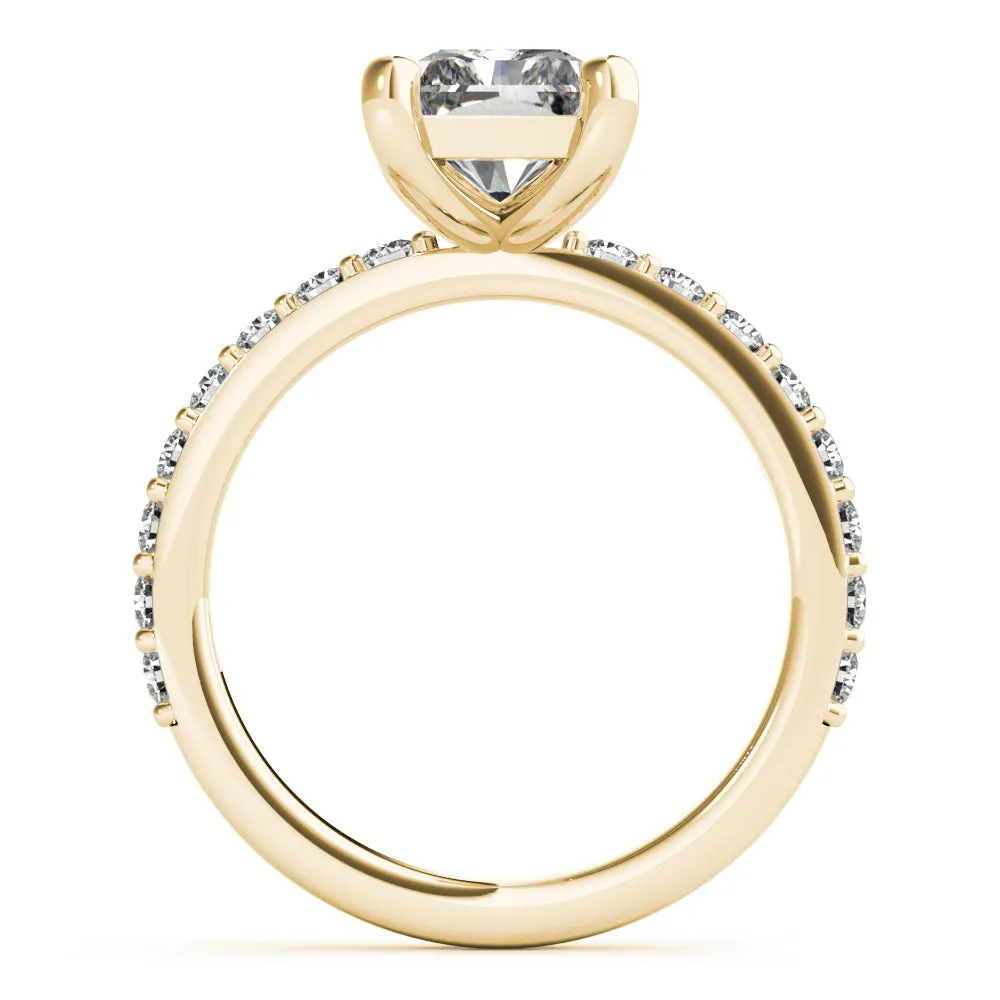 Allegra Radiant Cut Diamond Engagement Ring Setting