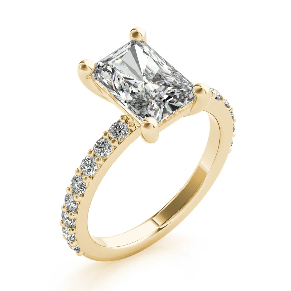 Allegra Radiant Cut Diamond Engagement Ring Setting