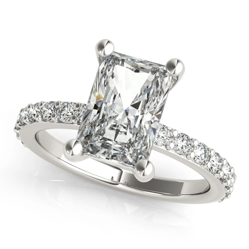 Allegra Radiant Cut Diamond Engagement Ring Setting