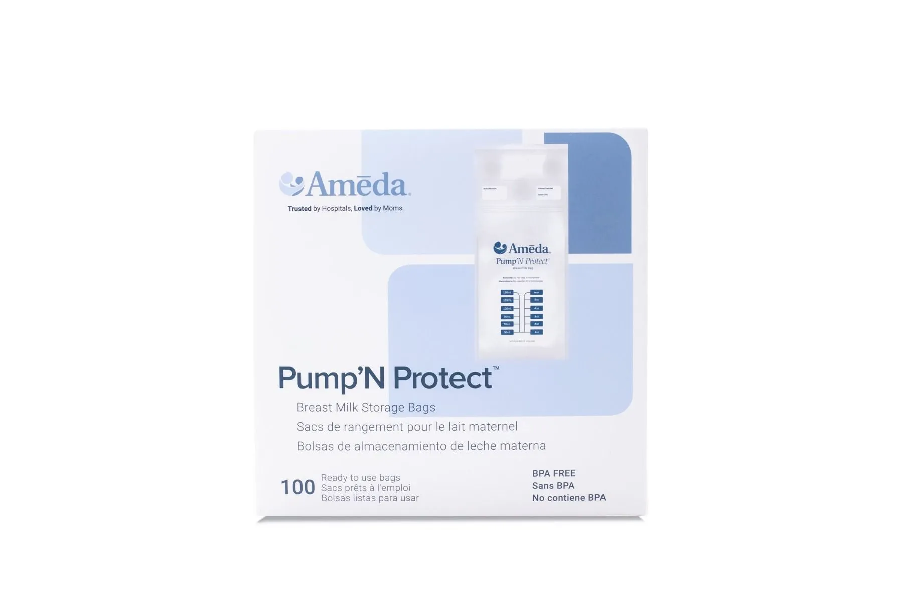 Ameda Pump 'N Protect 6oz Breast Milk Storage Bags