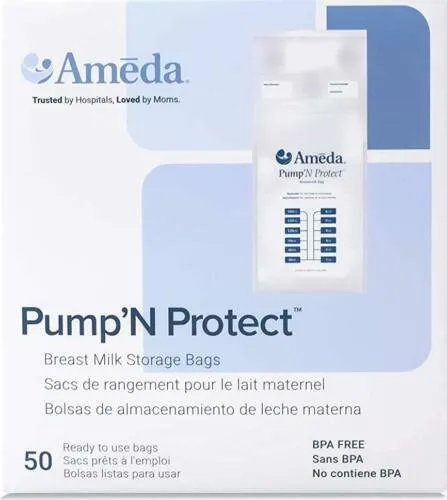 Ameda Pump 'N Protect 6oz Breast Milk Storage Bags