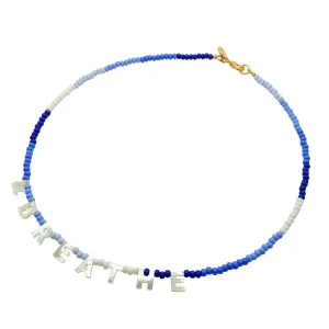 And Breathe Ombre Glass Bead Necklace