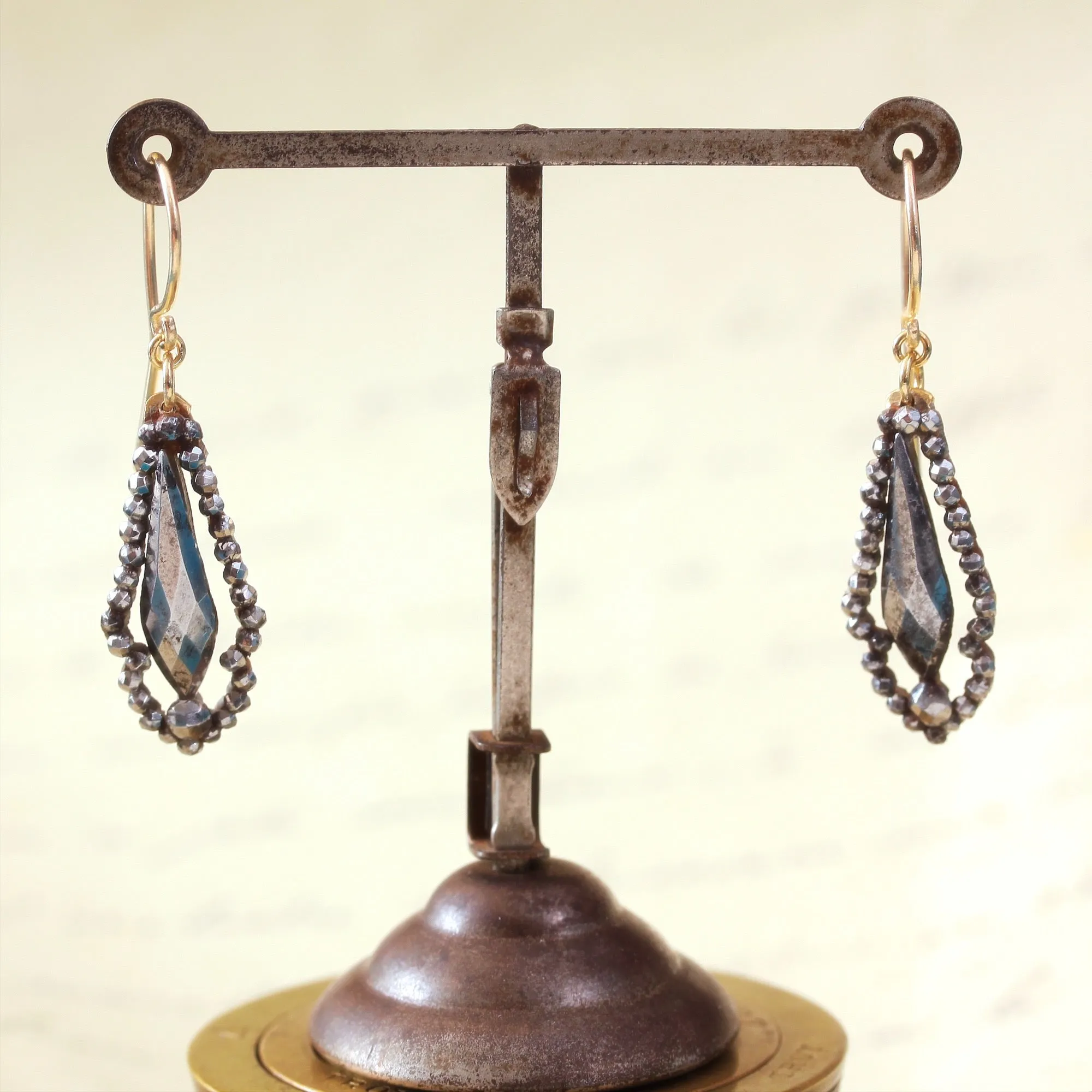 Antique Georgian Cut Steel Earrings