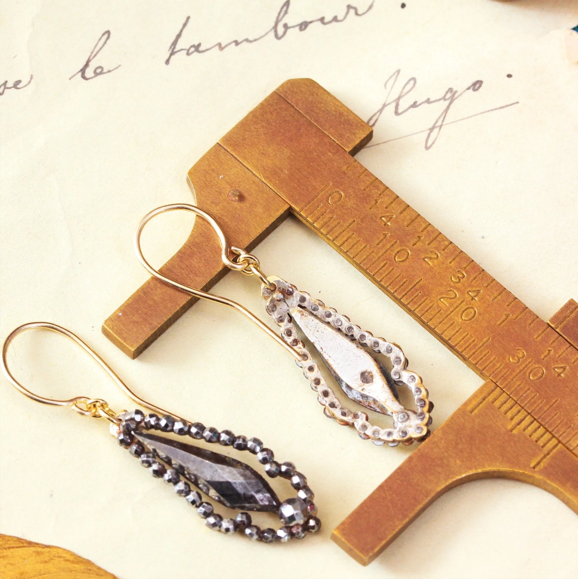 Antique Georgian Cut Steel Earrings