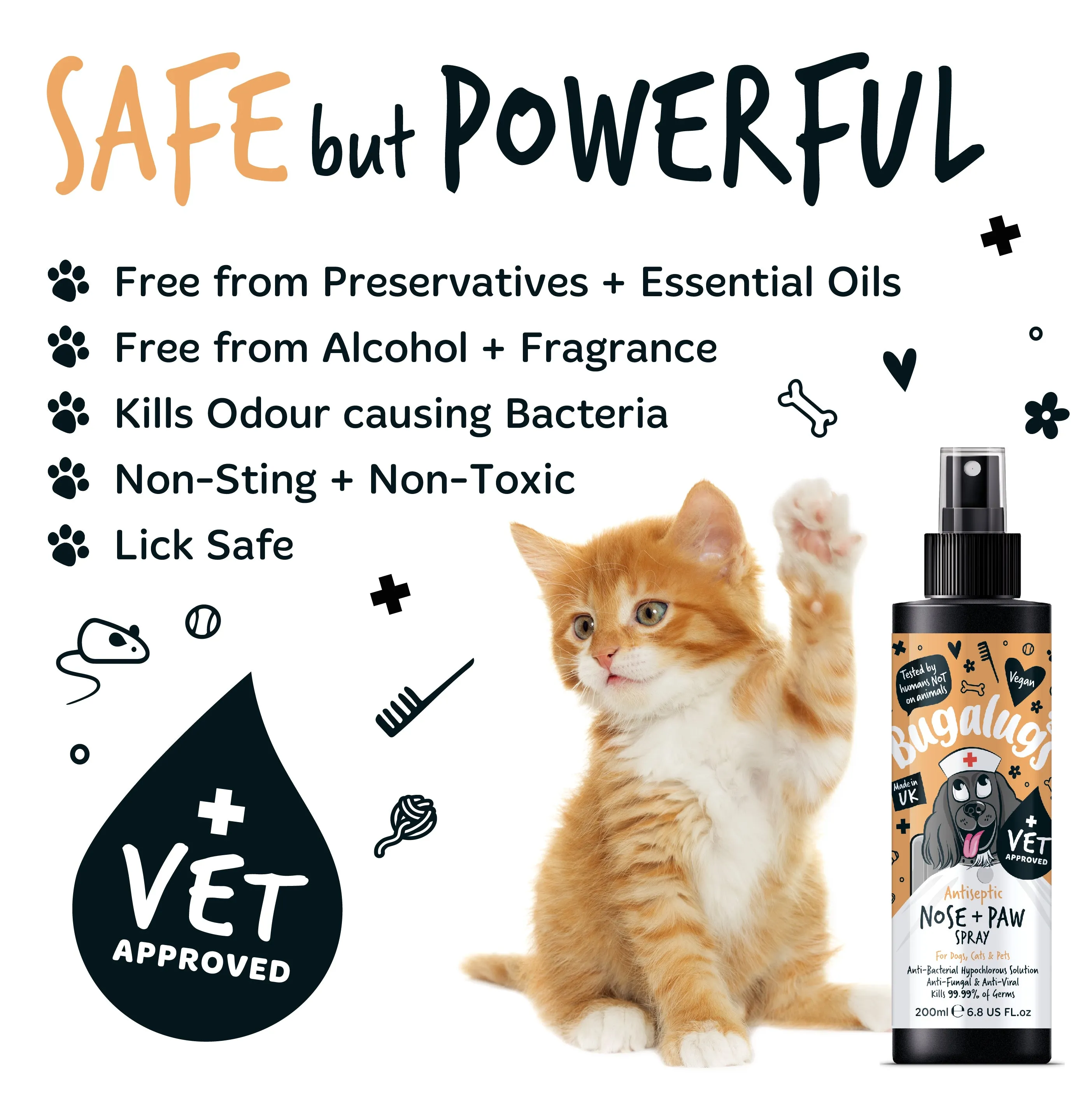 Antiseptic Nose & Paw Spray for Dogs, Cats & Pets