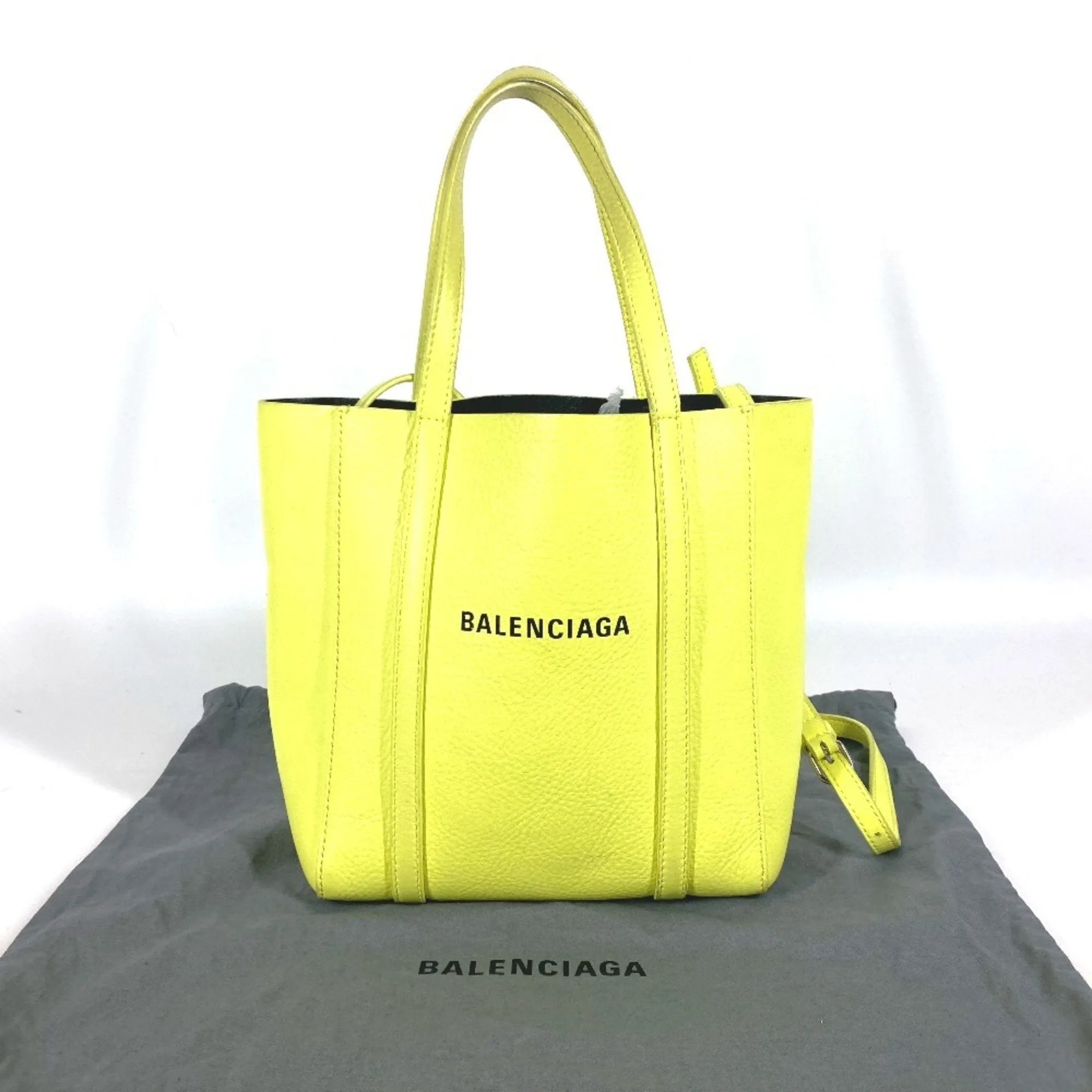 Balenciaga Everyday Yellow Leather Bag