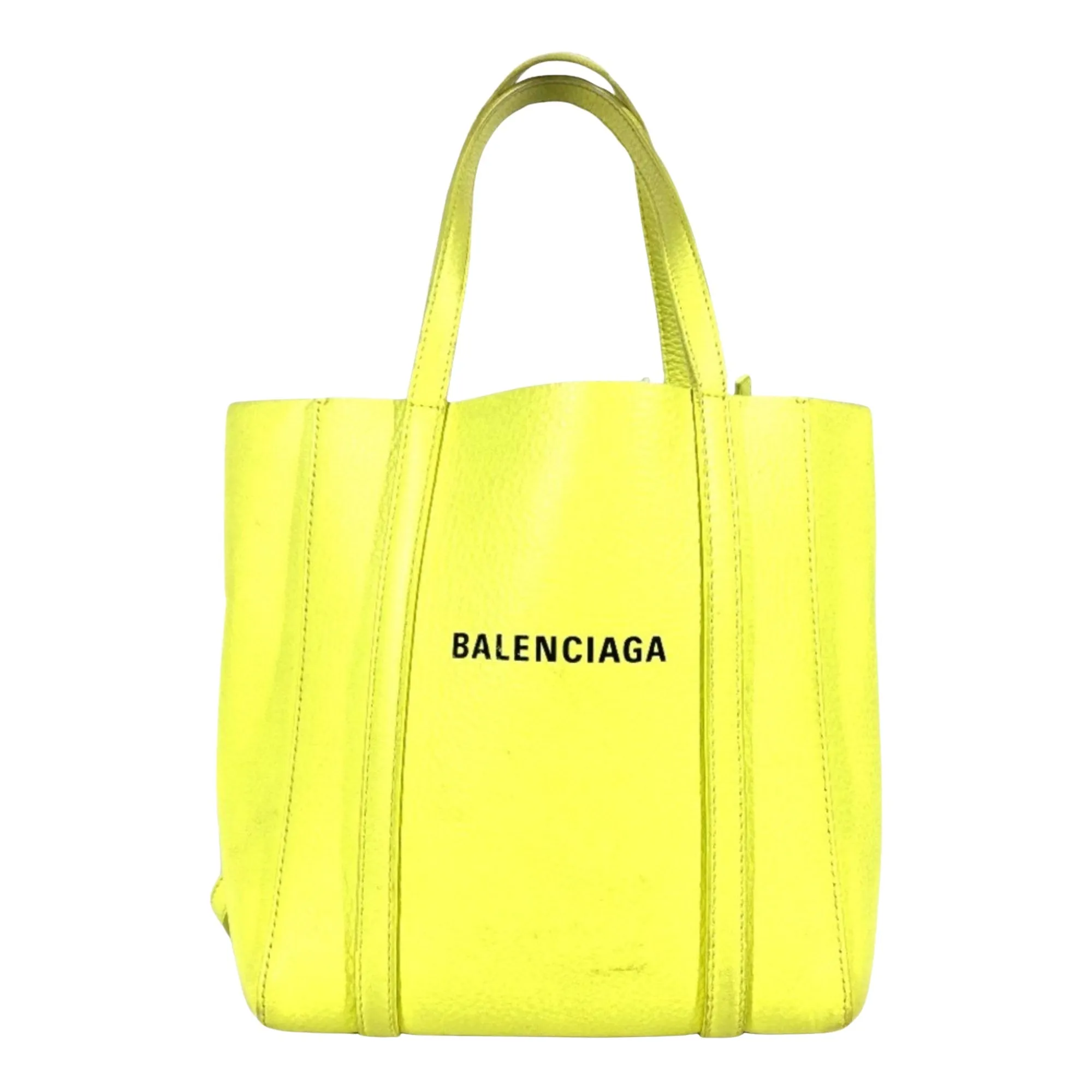 Balenciaga Everyday Yellow Leather Bag