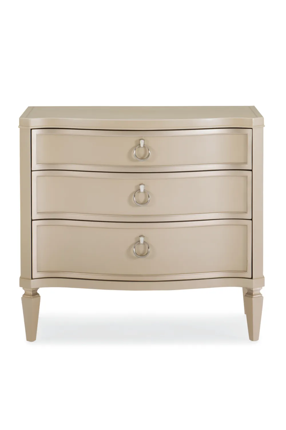 Beige Modern Classic Nightstand | Caracole Next To Me