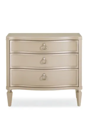 Beige Modern Classic Nightstand | Caracole Next To Me