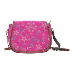 Berry Picking Pink Saddle Bag/Large