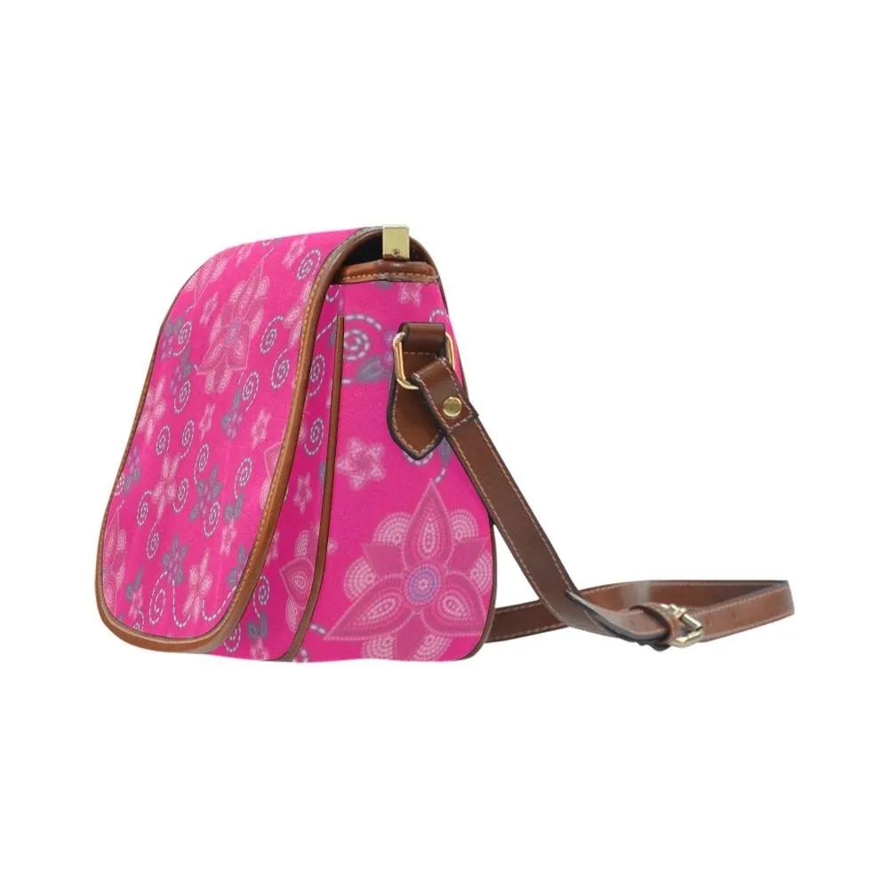 Berry Picking Pink Saddle Bag/Large