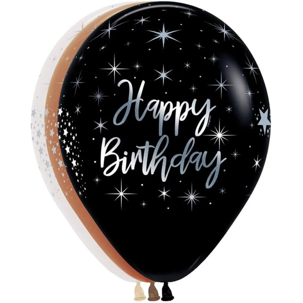 Birthday Radiant Assorted Latex Balloon, 11in