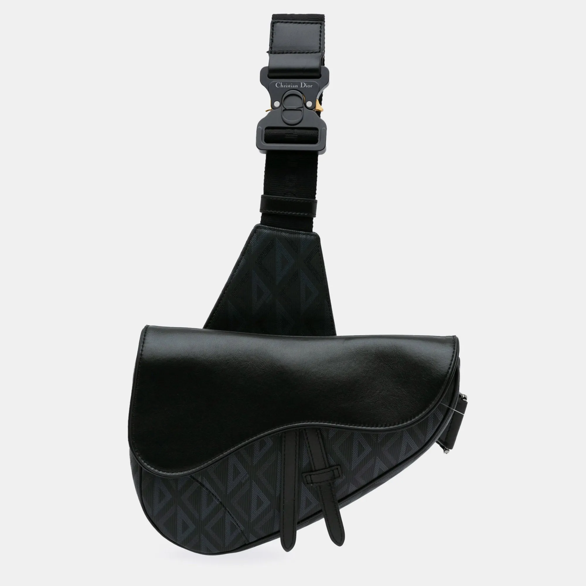 Black Canvas CD Saddle Bag