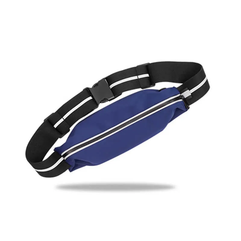 Black Reflective Running Belt Waist Packs