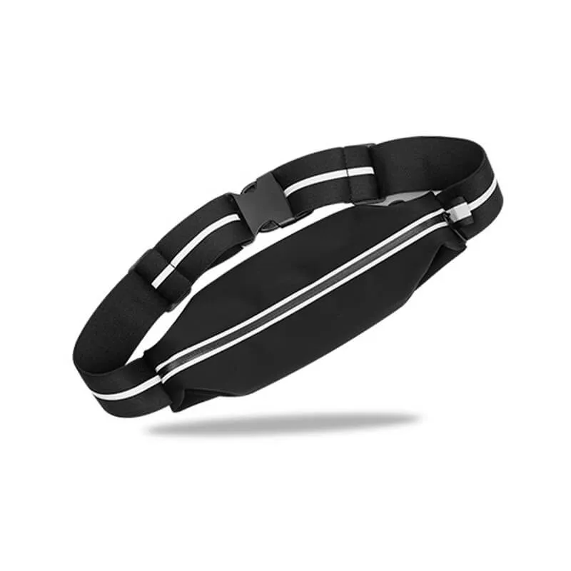 Black Reflective Running Belt Waist Packs