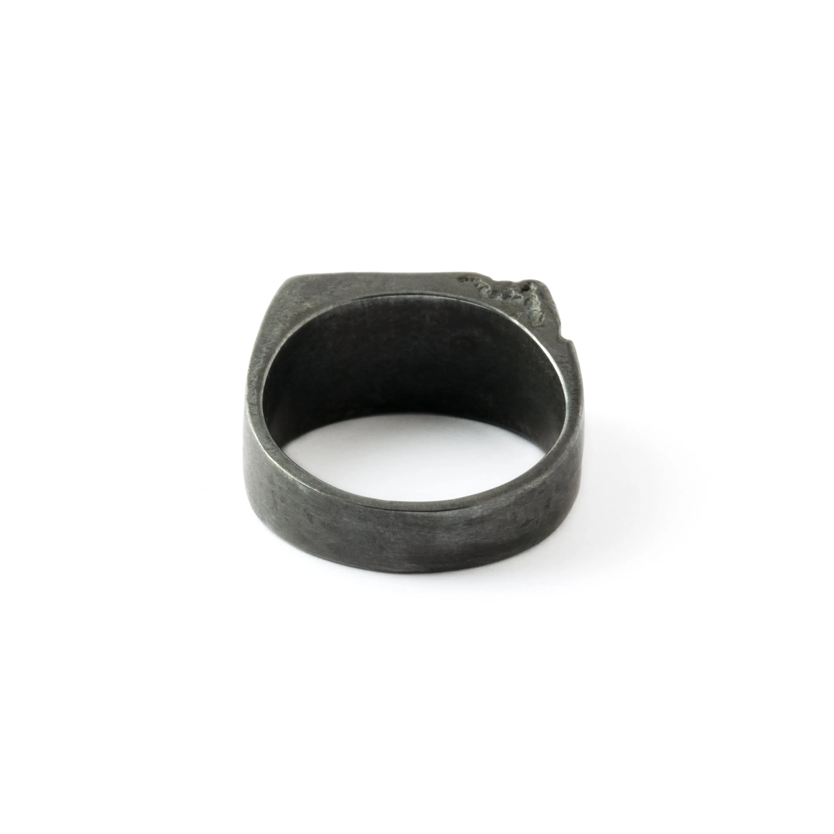 Black Silver Break Free Skull Ring