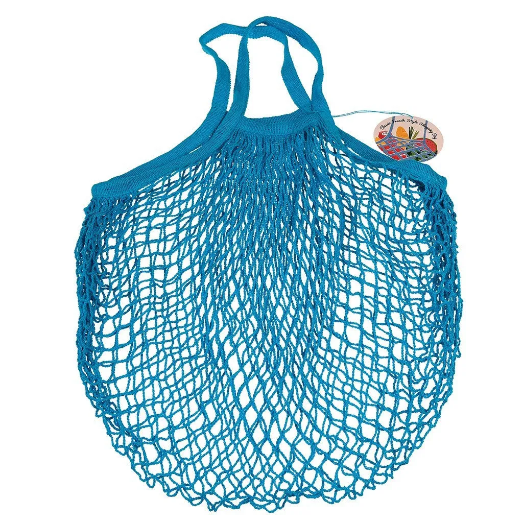 BLUE FRENCH STYLE SHOPPING BAG