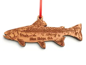 Blue Ridge Brook Trout Ornament Revised