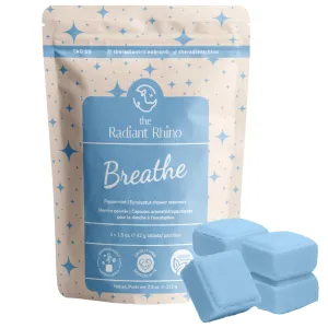 Breathe | Peppermint   Eucalyptus Shower Steamers | The Radiant Rhino