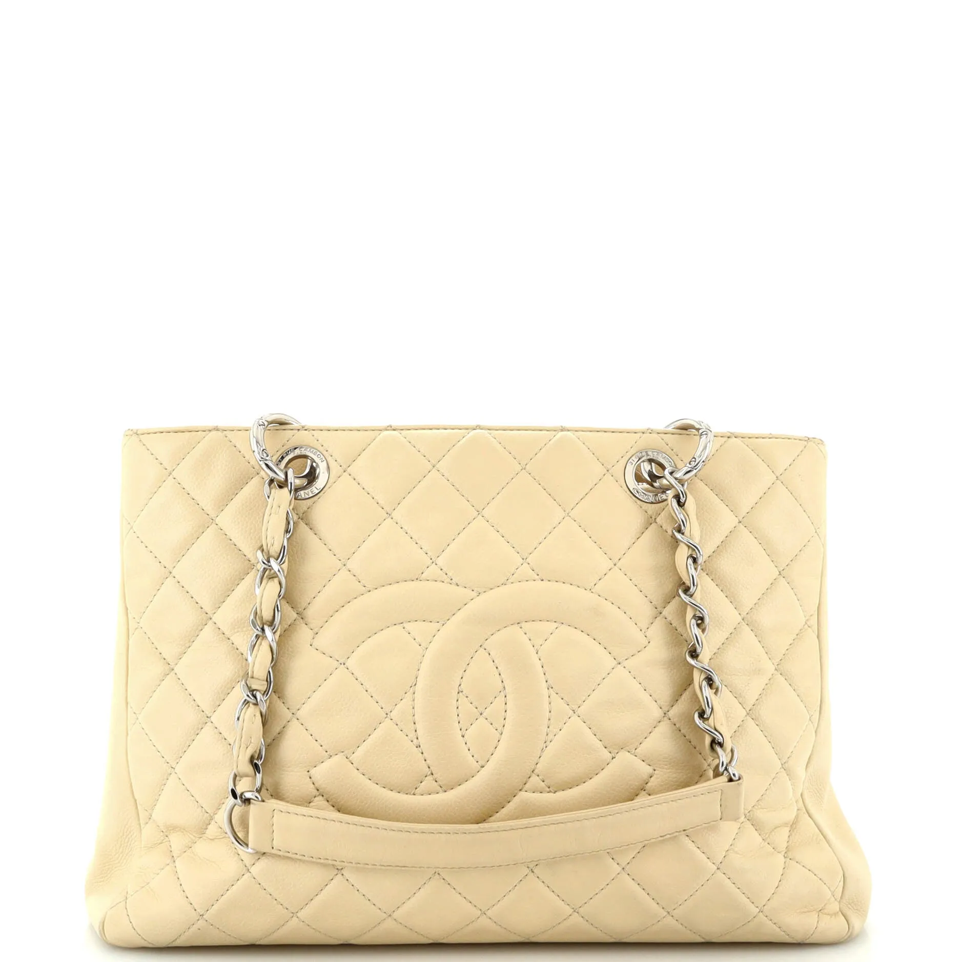 CHANEL Grand Shopping Tote Quilted Caviar