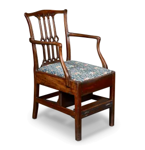 Chippendale-Style Metamorphic Library Chair