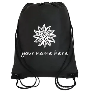 Cinch Bag: Tribal Sun Personalized * Add your name