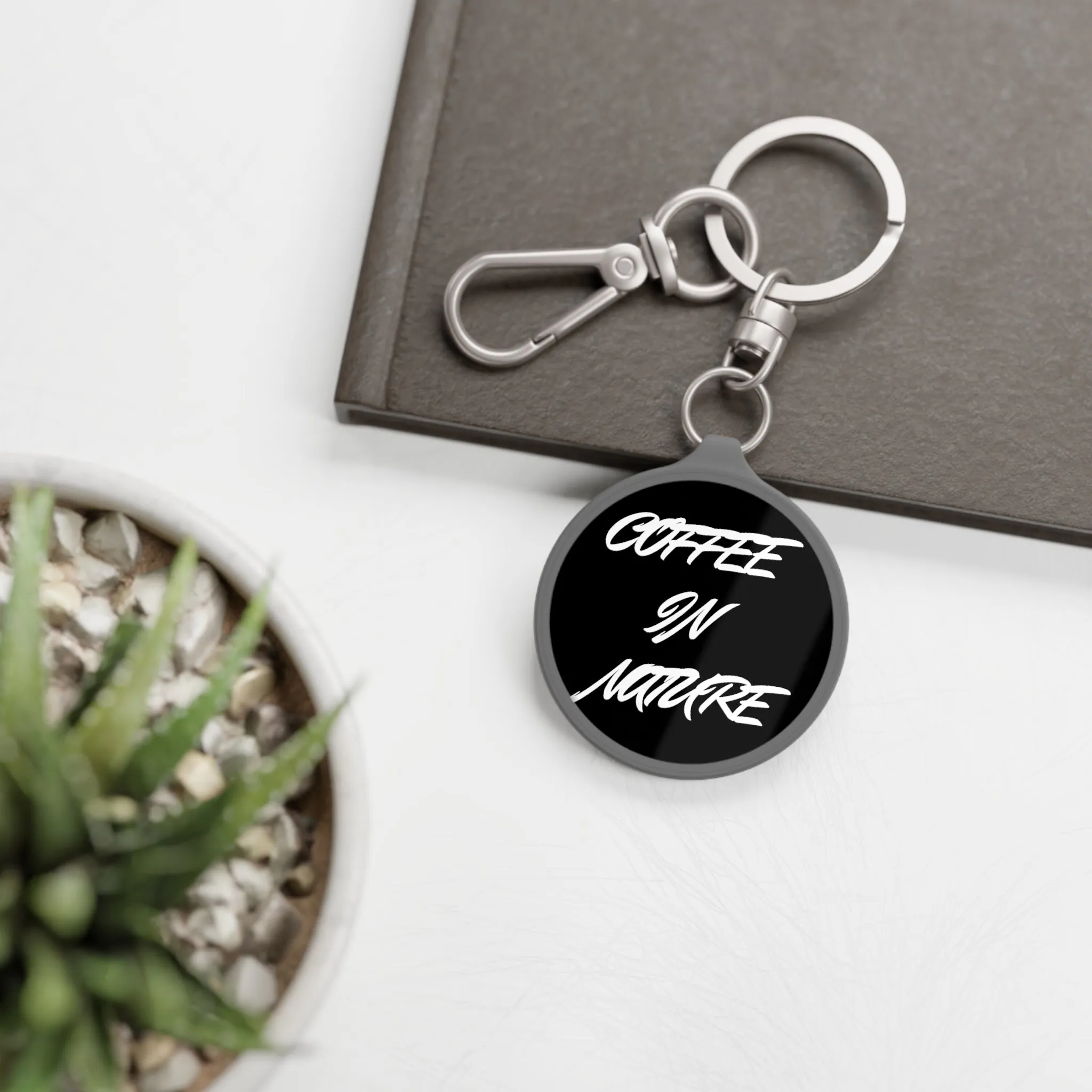 Coffee In Nature Keyring Tag