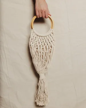 Cotton Braided Fringe Bag