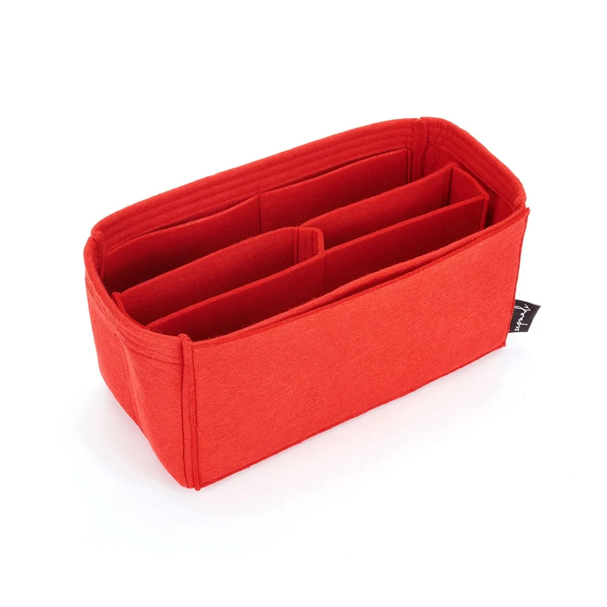 Custom Size Bag Organizer with Middle Compartment and Exterior Pockets