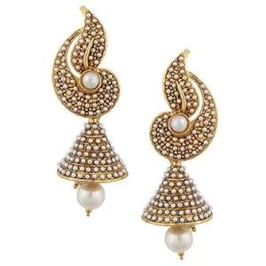 Dancing Girl Pearl Flower Indian Pearl Jhumka Jhumki For Women