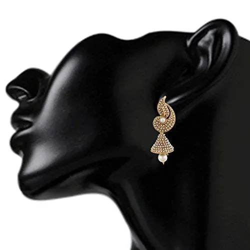 Dancing Girl Pearl Flower Indian Pearl Jhumka Jhumki For Women