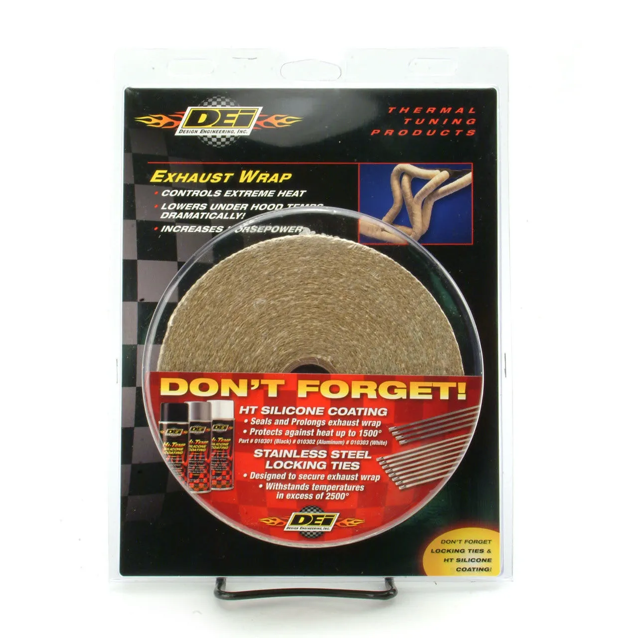 DEI 010102 Exhaust Wrap 2" x 50ft Tan