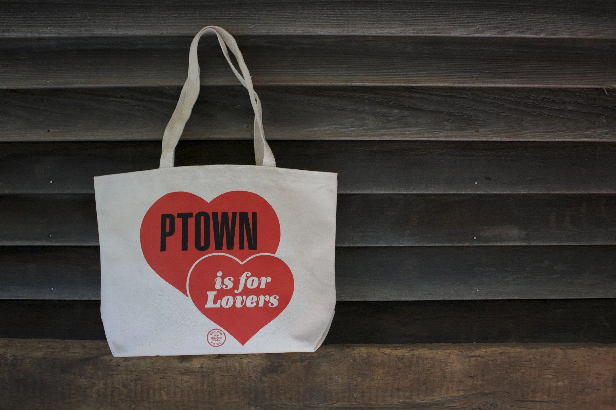 Diamonds and Rust "PTown is for Lovers" Tote Bag