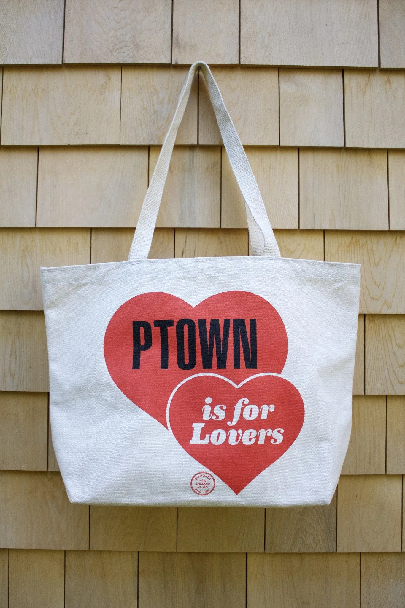 Diamonds and Rust "PTown is for Lovers" Tote Bag