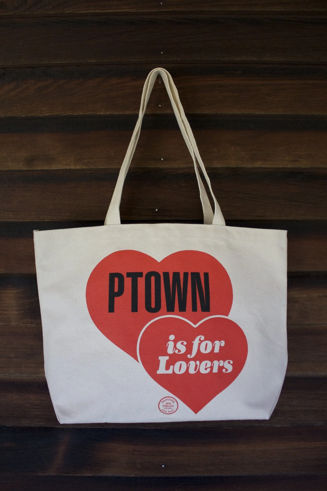 Diamonds and Rust "PTown is for Lovers" Tote Bag