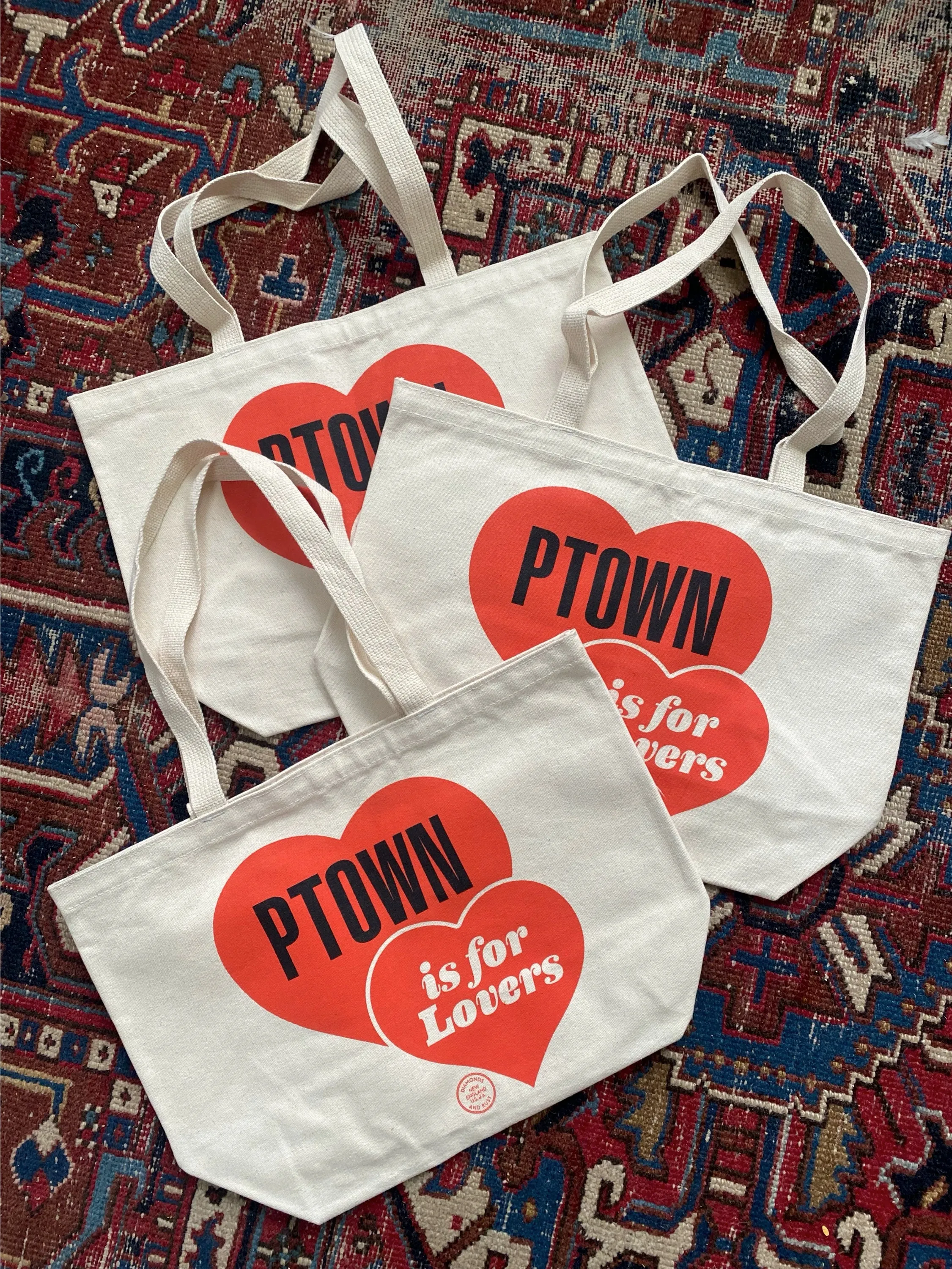 Diamonds and Rust "PTown is for Lovers" Tote Bag