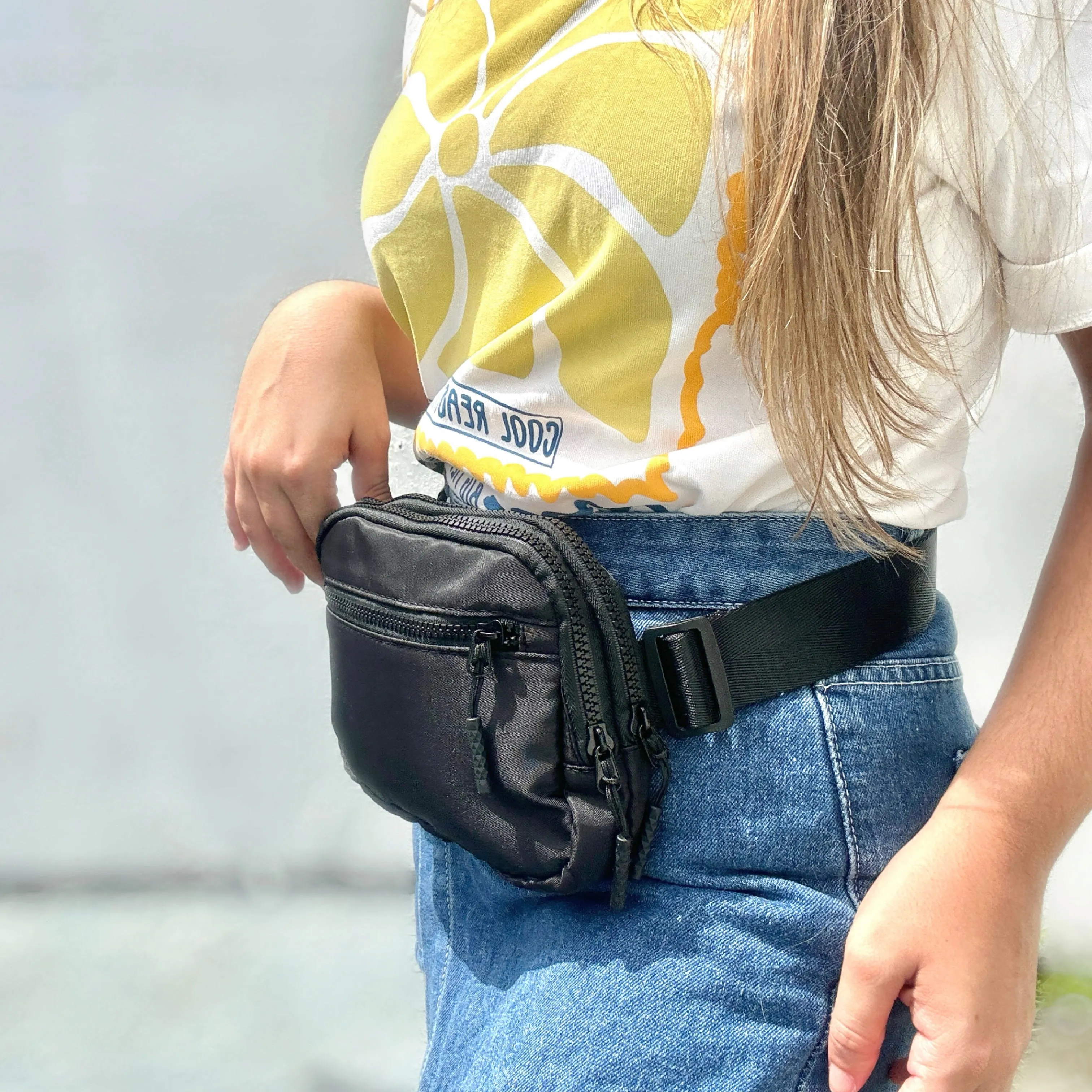 Double Pocket Waist Fanny Pack  -Waterproof