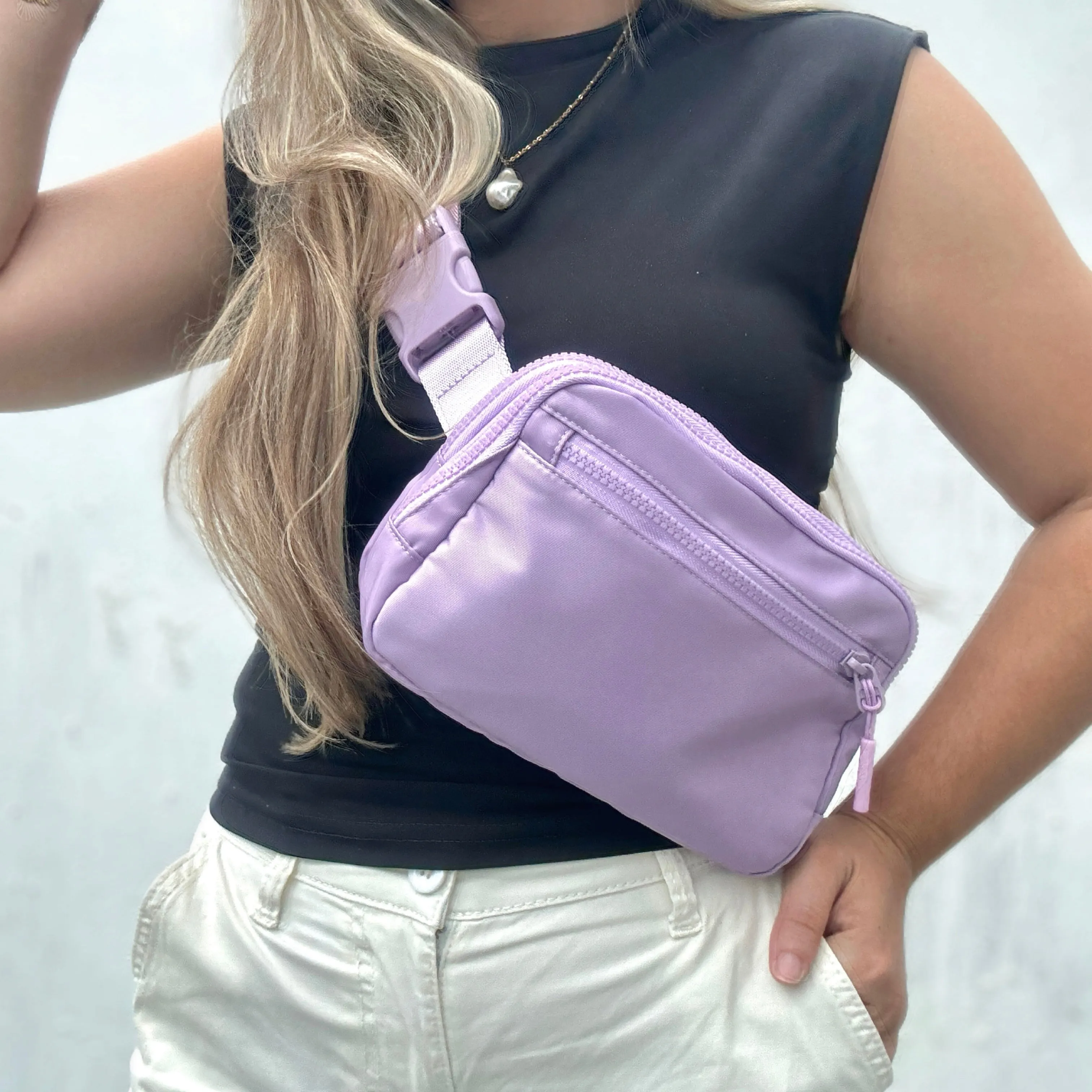 Double Pocket Waist Fanny Pack  -Waterproof