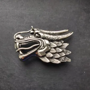 Dragon Belt Buckle - Steel - 0027