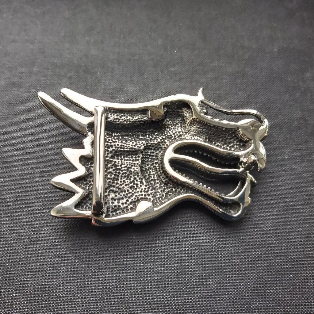 Dragon Belt Buckle - Steel - 0027