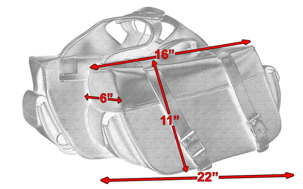 DS321 Two Strap Saddle Bag