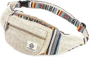 Elevate Your Wardrobe with White Hemp Fanny Pack Boho