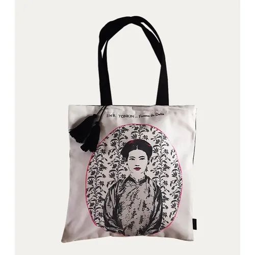 Eugenie Darge Miss Dung White Portrait Tote Bag