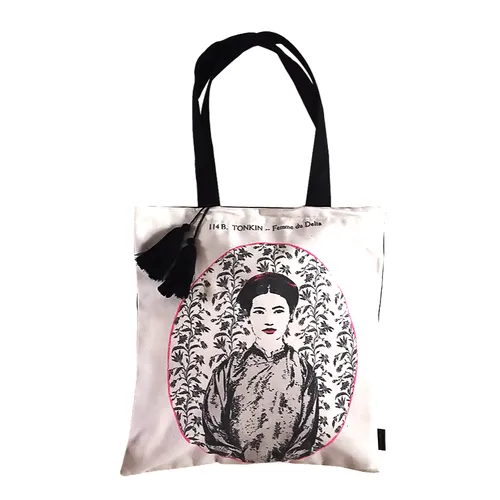 Eugenie Darge Miss Dung White Portrait Tote Bag