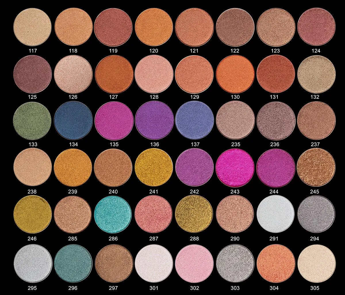 Eyeshadow Sample Pack (All 218 colors)